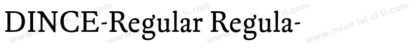 DINCE-Regular Regula字体转换
